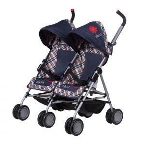 toy double pushchair